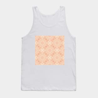 Bright Orange Kaleidoscope Pattern Tank Top